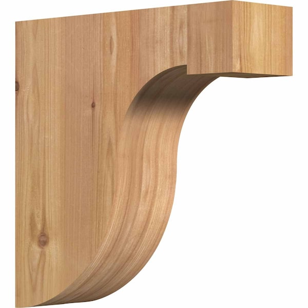 Ekena Millwork Del Monte Smooth Corbel, Western Red Cedar, 3 1/2"W x 12"D x 12"H COR04X12X12DEL00SWR - main